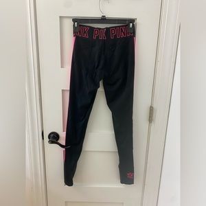 XS Pink Black Leggings